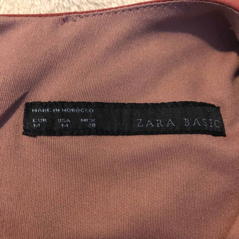 Zara punch pink colored ruffle dress size medium - Picture 4 of 8